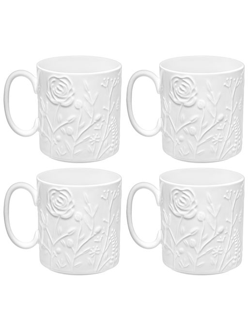 Набор кружек 4 пр. 380 мл 12*8,5*9,5 см Полевые цветы, фарфор - Elan gallery фото 4