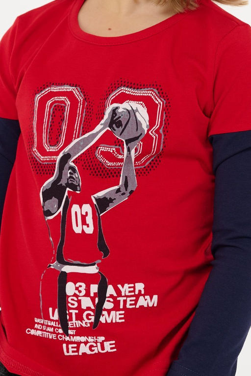 лонгслив для мальчика М 023-05 -50% - Mix-mode фото 2