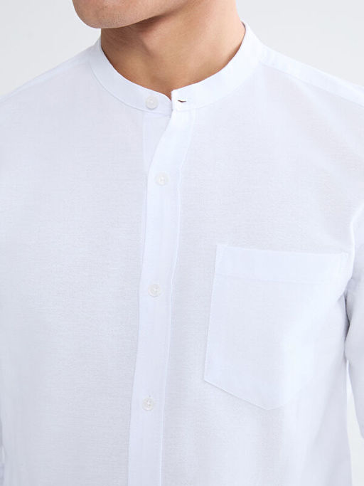 Regular Fit Hakim Yaka Uzun Kollu Erkek G?mlek