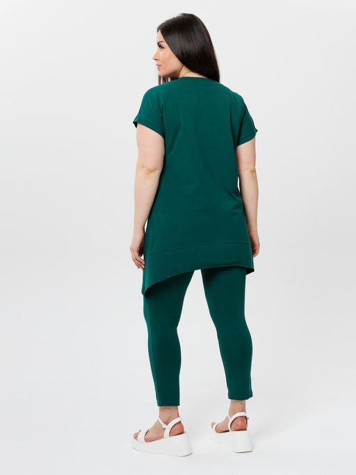 Костюм женский К-236 (кулирка с лайкрой) Зелёная - Elenatex фото 10