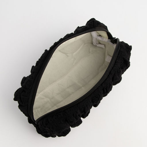 Косметичка на молнии женская, с подкладом, чёрная - Simaland фото 4