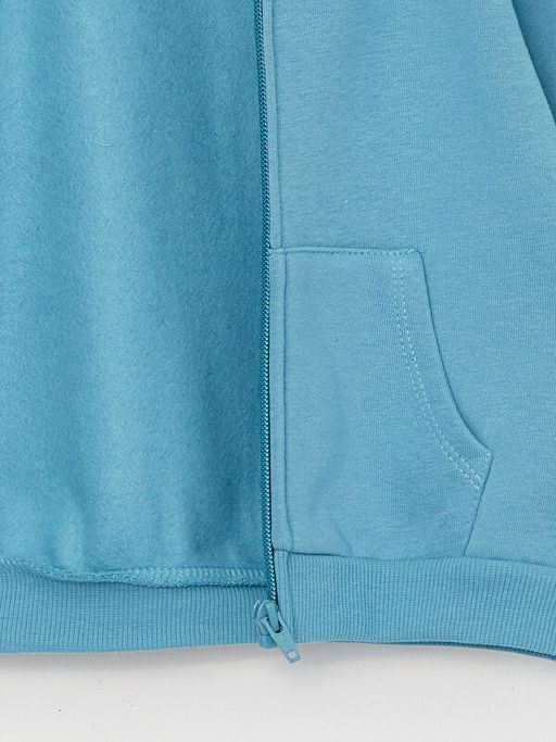 Kap??onlu Uzun Kollu K?z Bebek Fermuarl? Sweatshirt - Waikiki фото 3