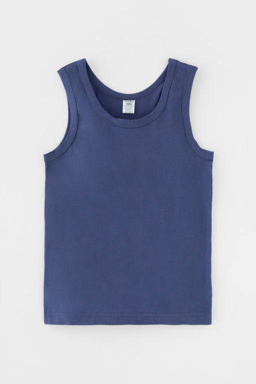 К 1190-2уп/ультрамарин,пыльно-голубой джинс майка для мал - Crockid фото 5