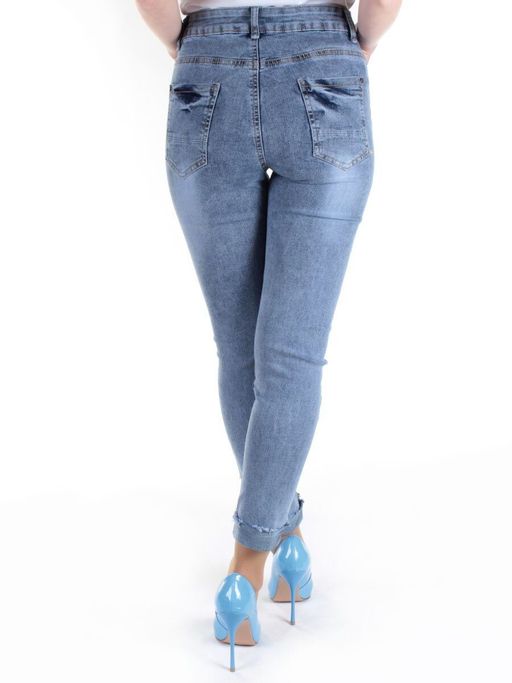 7002 BLUE Джинсы-скинни женские SBS JEANS - Фабричный китай фото 6