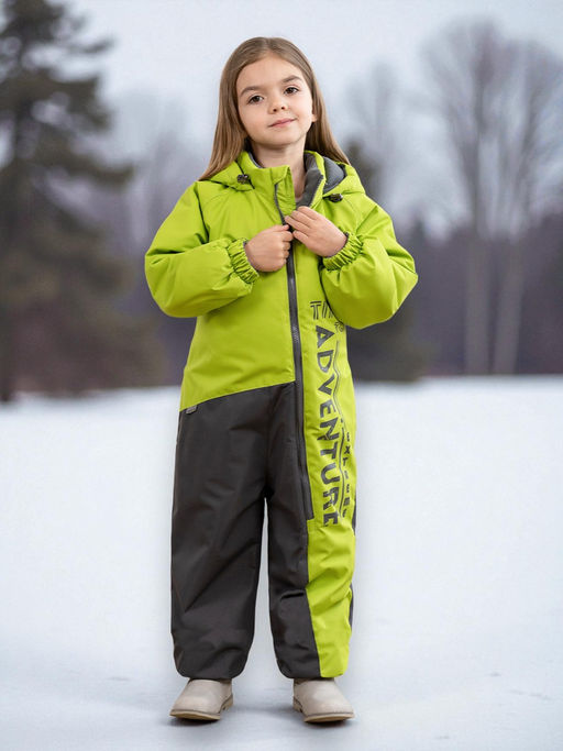 Комбинезон детский еврозима салатовый - Arctic kids фото 35