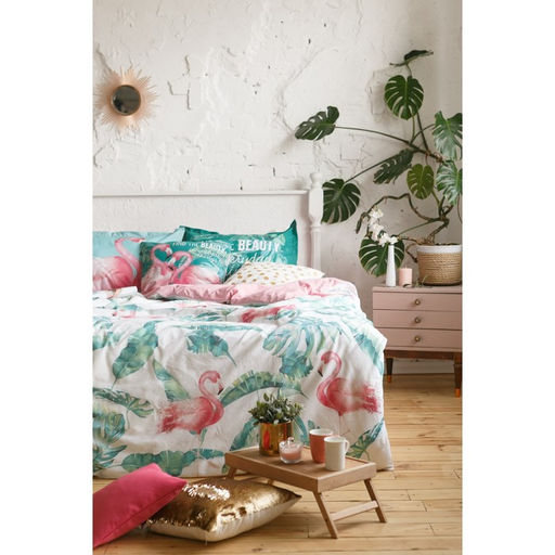 Постельное бельё Этель евро Фламинго 200х217 см, 240*220 см, 50х70+3 см - 2 шт  фото 14