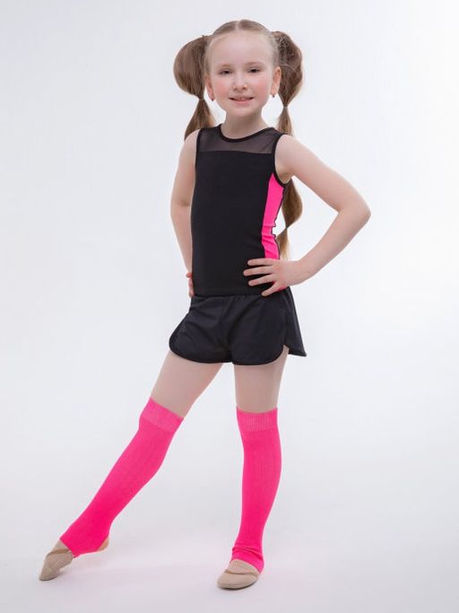 7067 Топ-майка из хлопка со вставками из бифлекса и сетки Chersa  фото 3