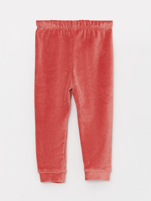 Beli Lastikli Basic K?z Bebek Kadife Pijama Alt 2li - Waikiki фото 3