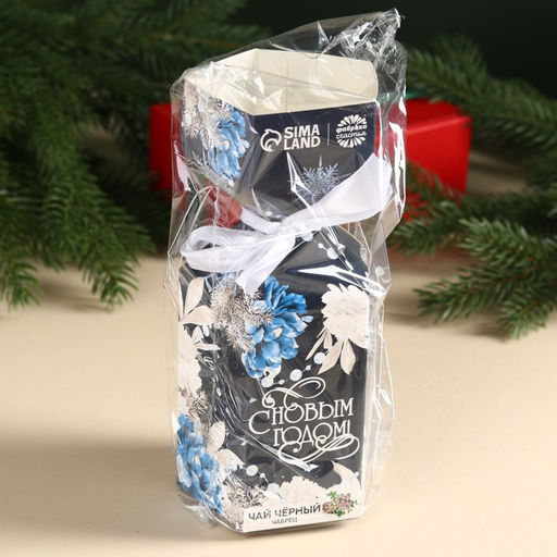 Чай чёрный С Новым годом с чабрецом, в коробке конфете, 100 г. - Фабрика счастья фото 6