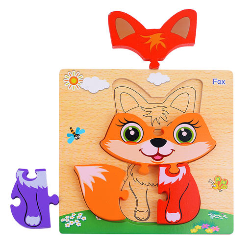 Пазл-вкладыш Лисичка - Щепочка фото 3