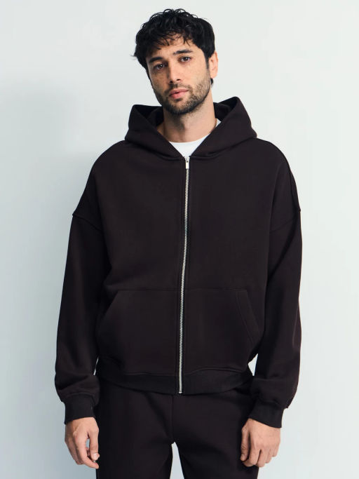 Худи relax fit на молнии / Zarina