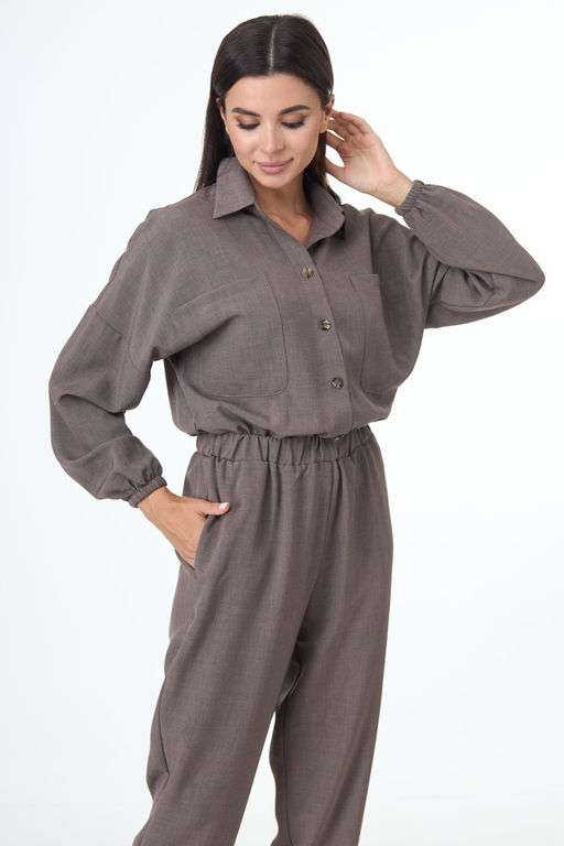 Комбинезон ANELLI 886 тона беж  фото 6