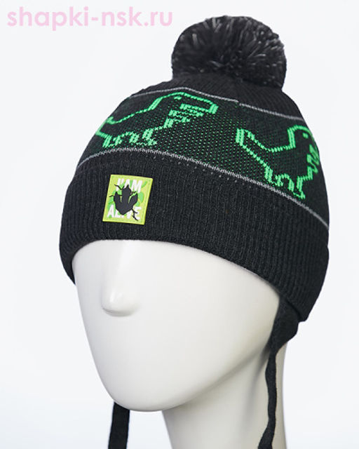 21920 B-W Шапка для мальчика (44-52)