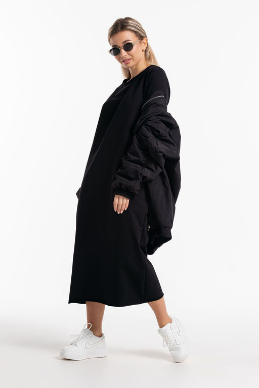 Платье-футер-длинное