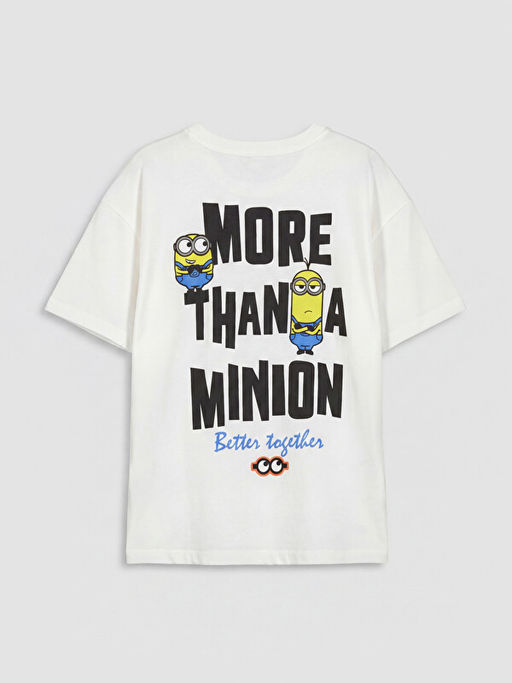 Bisiklet Yaka Minions Bask?l? Erkek ?ocuk Ti??rt