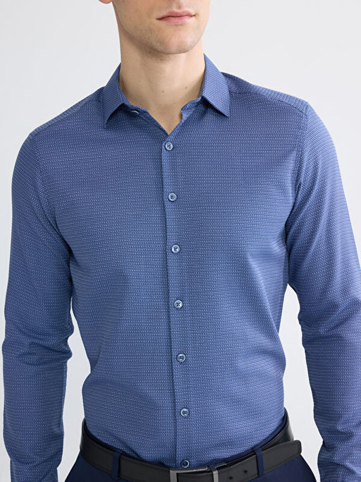 Slim Fit Desenli Arm?rl? Erkek G?mlek