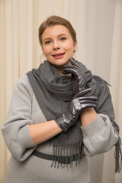 Перчатки из полиэстера с резинкой на запястье