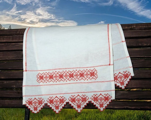 Рушник свадебный с вышивкой модель ЛП 114-12 лен 100% - Лен поволжья фото 2