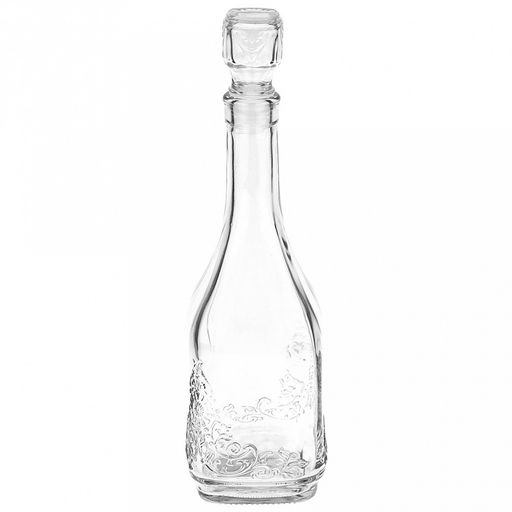 Графин-штоф стеклянный Антоша-1 0,5л, 8х8х22,3см, с пробкой (Россия) - Домашняя мода фото 2