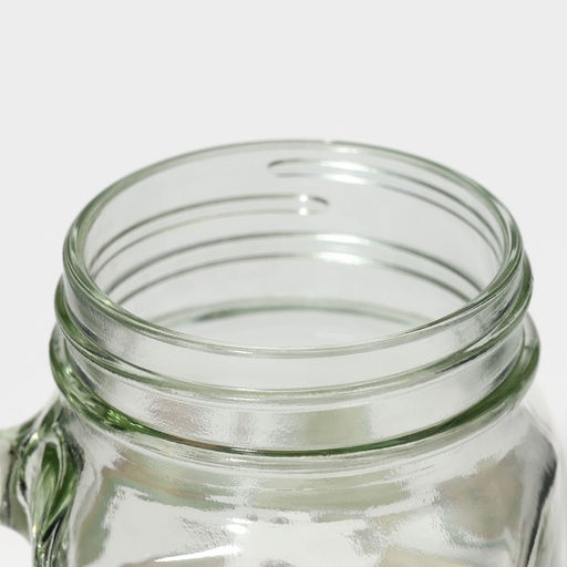 Кружка Доляна «Единорог», 450 мл, 10×7.5×13 см, стекло, с крышкой и трубочкой