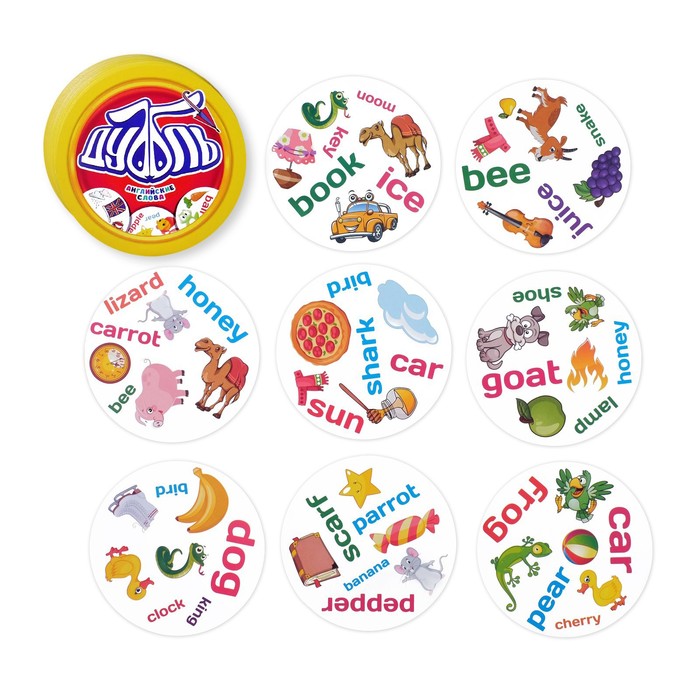 Настольная игра Дуббль Английские слова, на внимание и реакцию - Лас играс фото 3