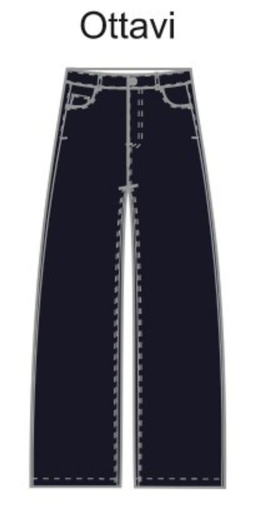 10200440099 Брюки джинсовые жен. Ottavi черный-синий - Concept club фото 5