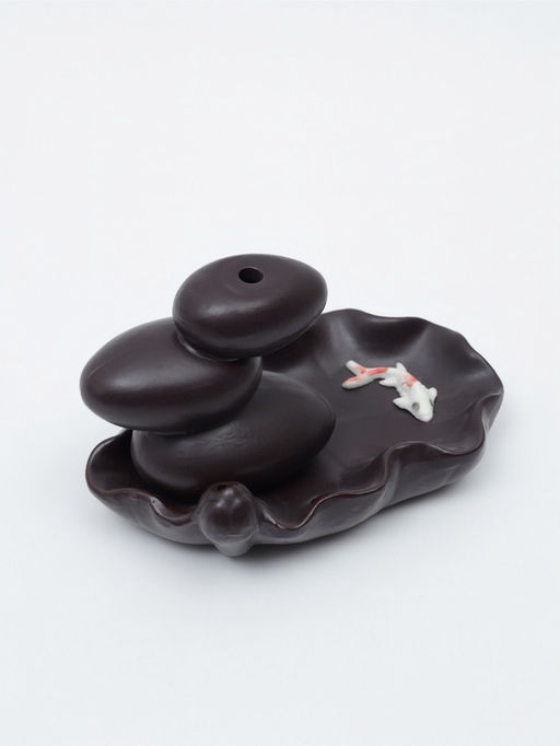 Подставка для благовоний TAKE IT EASY «Баланс и рыбки», стелющийся дым, 4.3×3.5×6 см