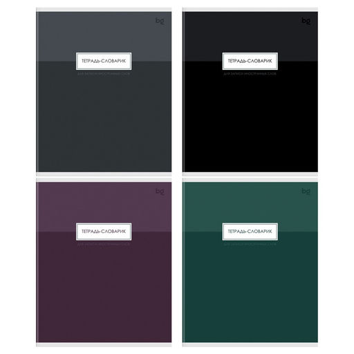 Тетрадь-словарик А5 48л. линия "Minimal" для записи иностранных слов (ТС5ск48_лм_тф 09911, BG)