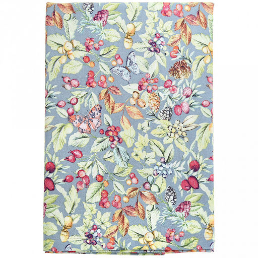 Скатерть 240х145см "Marcella", длина стола до 200см, на 10-12 персон, рогожка (хлопок 100%) 171г/м2, упаковка классическая, пакет ПВХ 25х41см, "Домашняя мода" (Россия)