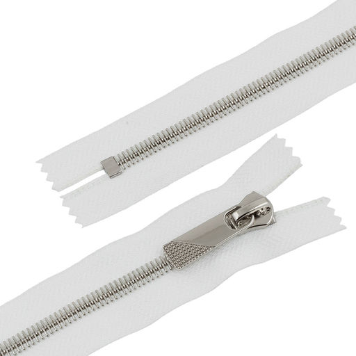 Молния Металл декоративная Gamma KAP-8 20 см серебро однозамковая Тип 8 5 шт неразъёмная