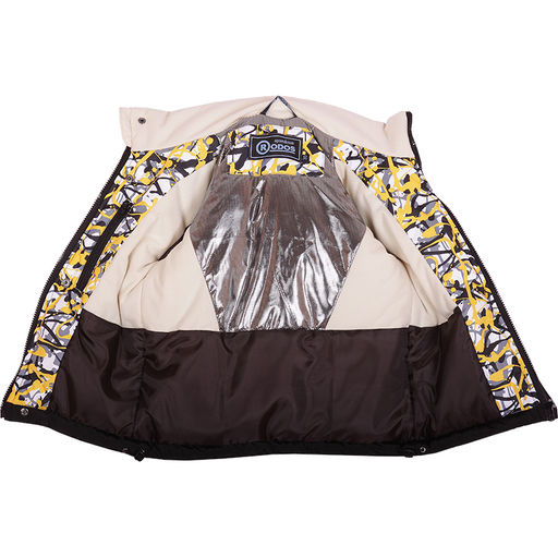 RODOS Утеплённый костюм для мальчика зима М-151 (Кляксы) Жёлтый