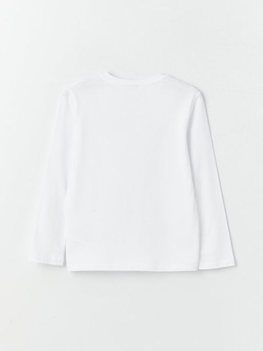 Bisiklet Yaka Atat?rk ?mza Bask?l? Uzun Kollu Erkek ?ocuk Ti??rt