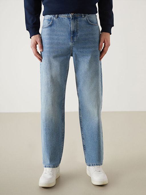 Baggy Fit Erkek Jean Pantolon