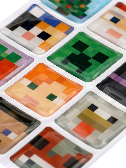 Новогодний набор «Кубический сюрприз», 4 книги + плакат, 3Д наклейки, очки, свечка, фигурки