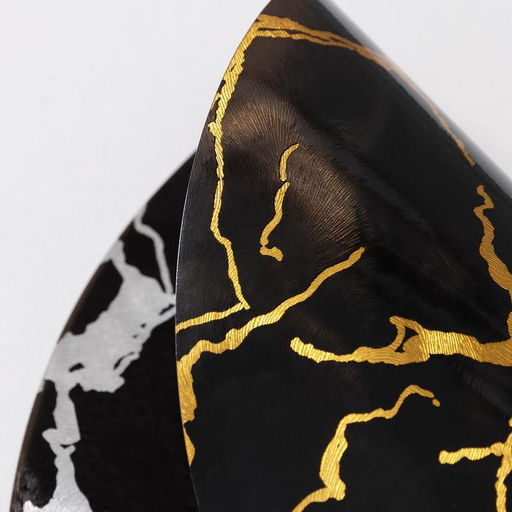 Цена за 12 шт. Салфетка сервировочная на стол Мрамор, d=38 см, цвет чёрный - Simaland фото 8