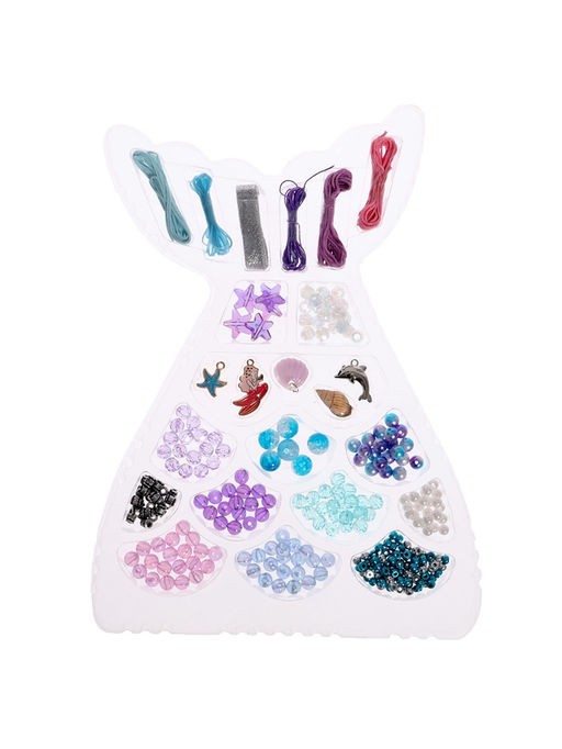 Набор для творчества Создай украшение: Русалочка, 12 видов бусин, 5 шармов