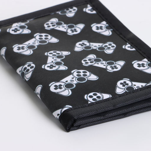 Кошелёк детский «Джойстики», на липучке, Выбражулька, чёрный