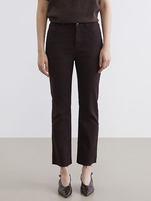 Crop Flare Kad?n Jean Pantolon