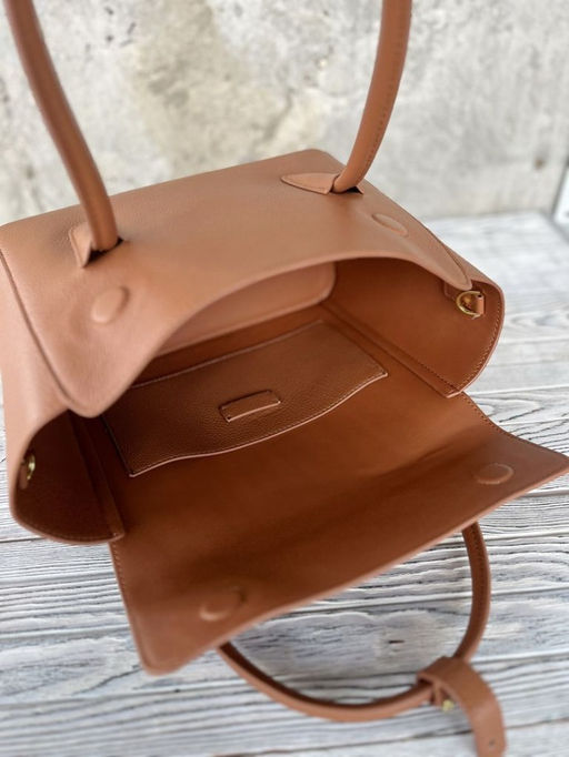 Женская кожаная сумка с клатчем 509286 Браун