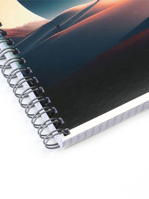 Тетрадь 96 листов в клетку «Космический пейзаж», на гребне, МИКС