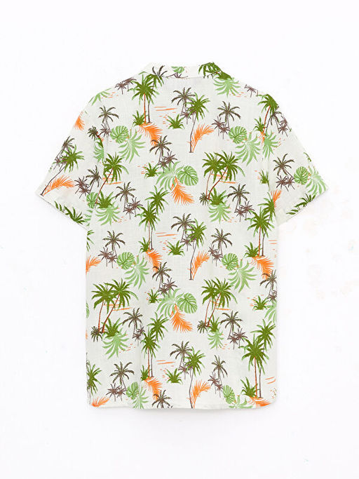 Hakim Yaka Desenli K?sa Kollu Poplin Erkek ?ocuk G?mlek - Waikiki фото 2