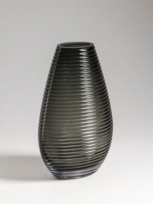 Ваза «Хэдли», 19.5×13.5 см, стекло, серо-зеленая