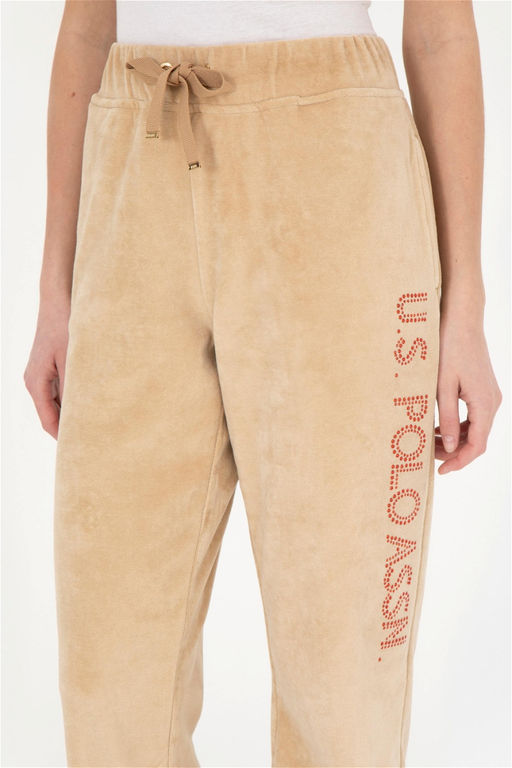 Женские спортивные штаны песочного цвета - U.s. polo assn фото 11