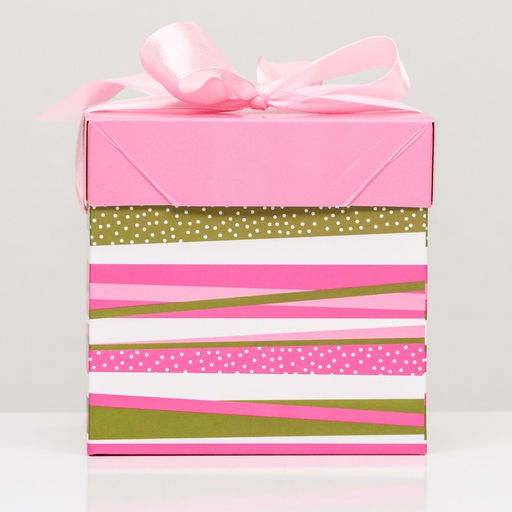 Цена за 12 шт. Коробка Самосборная Линии 10х10х10 см - Simaland фото 2