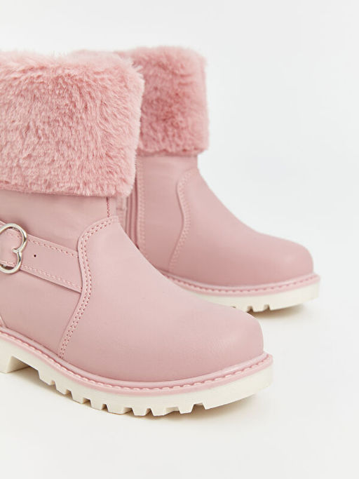 Deri G?r?n?ml? K?z ?ocuk Bot - Waikiki фото 3