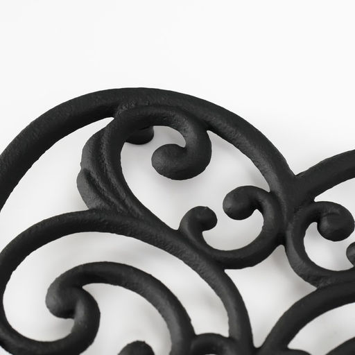 Фигурка чугун, подставка под горячее «Ажурное сердце», 16×17×1.5 см