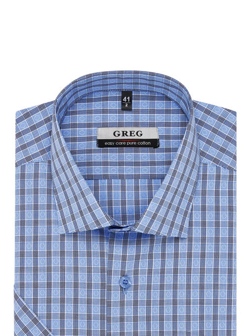 Сорочка мужская короткий рукав GREG 225/101/6183