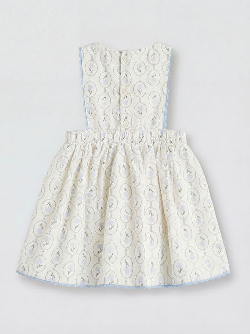 Desenli K?z Bebek Poplin Elbise