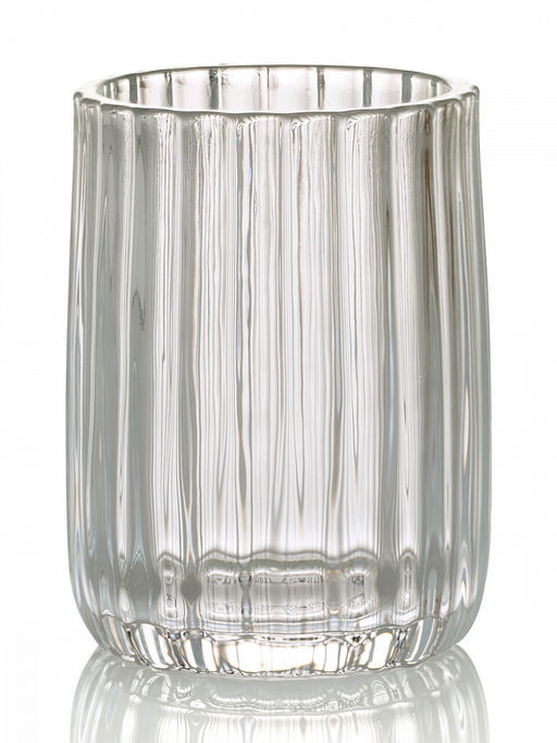 Стакан для зубных щёток 230мл прозрачный стекло