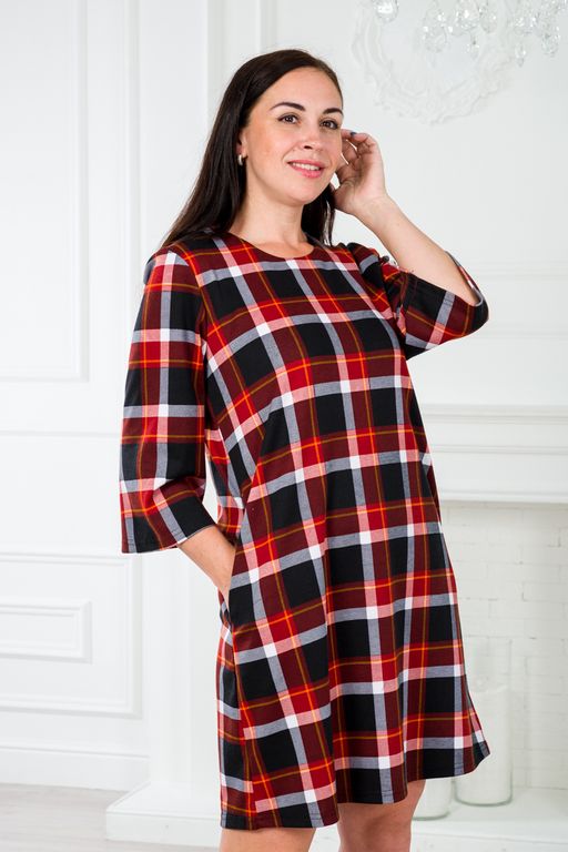 Платье женское из милано Амалия клетка - Амадэль фото 11